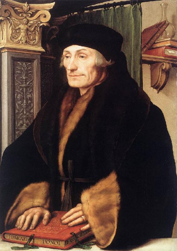 HOLBEIN, Hans the Younger Portrait of Erasmus of Rotterdam sg oil painting picture